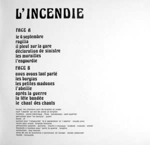 BRIGITTE FONTAINE - L'INCENDIE - Görsel 2