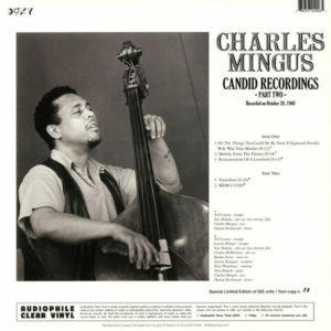 CHARLES MINGUS - CANDID RECORDINGS PART TWO - Görsel 2