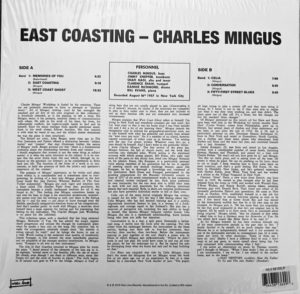 CHARLES MINGUS - EAST COASTING - Görsel 2