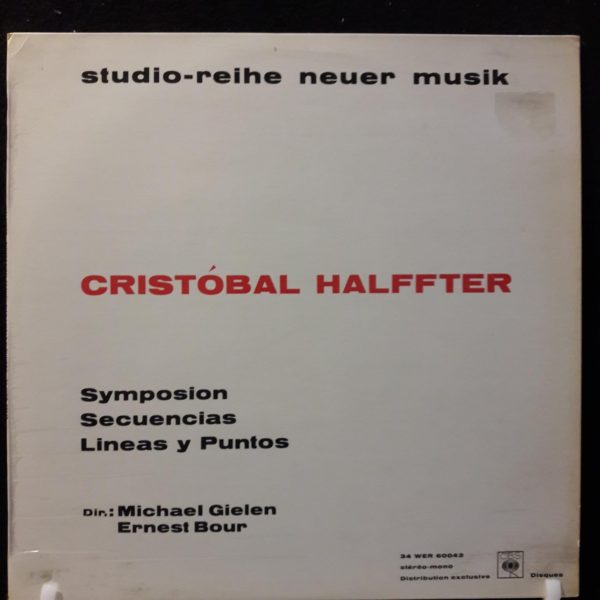 Cristobal Halffter Lineas on