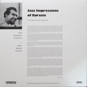 DAVE BRUBECK QUARTET - JAZZ IMPRESSIONS OF EURASIA - Görsel 2
