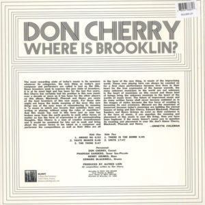 DON CHERRY - WHERE IS BROOKLYN? - Görsel 2