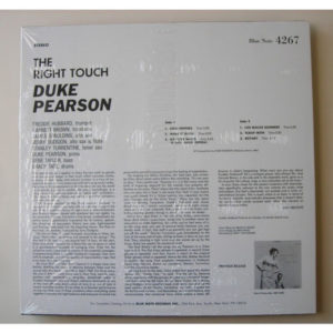 DUKE PEARSON  - THE RIGHT TOUCH - Görsel 2