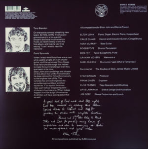 ELTON JOHN - EMPTY SKY - Görsel 2