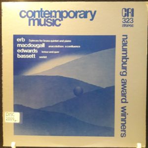 ERB.MACDOUGALL.EDWARDS.BASSETT - 3 PIECES FOR BRASS.ANACOLUTHON.KREUZ UND QUER.SEXTET