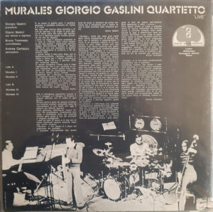 GIORGIO GASLINI QUARTET - MURALES... LIVE - Görsel 2