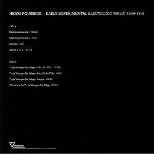 HENRI POUSSEUR - EARLY EXPERIMENTAL ELECTRONIC MUSIC 1954-1961 - Görsel 2