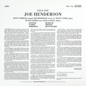 JOE HENDERSON - PAGE ONE - Görsel 2