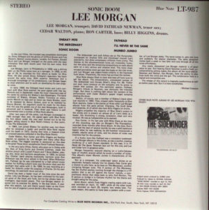 LEE MORGAN - SONIC BOOM - Görsel 2