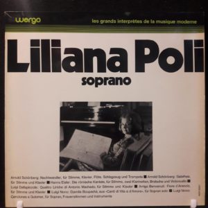 LILIANA POLI (SCHOENBERG.EISLER.LUIGI NONO...) - SOPRANO (2)