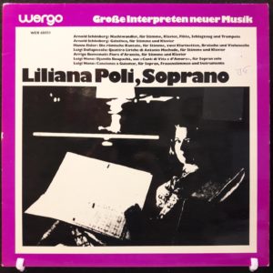 LILIANA POLI (SCHOENBERG.EISLER.LUIGI NONO...) - SOPRANO
