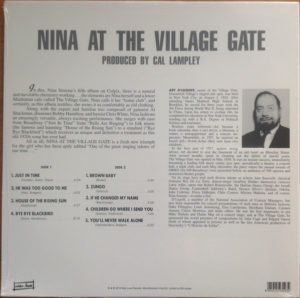 NINA SIMONE - AT THE VILLAGE GATE - Görsel 2