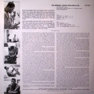 SONNY ROLLINS QUINTET - ROLLINS PLAYS FOR BIRD - Görsel 2