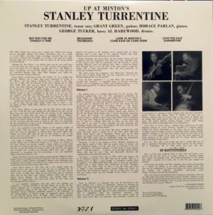STANLEY TURRENTINE - UP AT "MINTON'S" - Görsel 2
