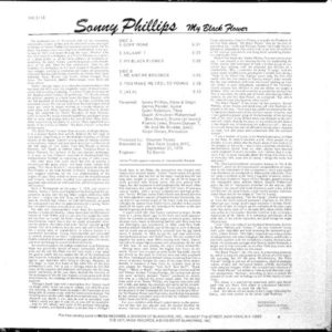 SONNY PHILLIPS - MY BLACK FLOWER - Görsel 2