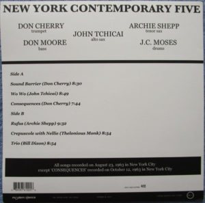 NEW YORK CONTEMPORARY FIVE - CONSEQUENCES - Görsel 2
