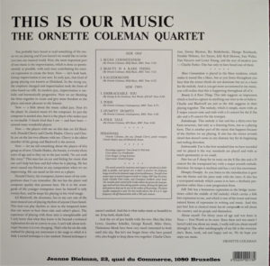 ORNETTE COLEMAN QUARTET - THIS IS OUR MUSIC - Görsel 2
