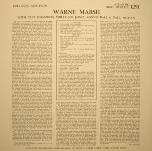 WARNE MARSH - WARNE MARSH - Görsel 2