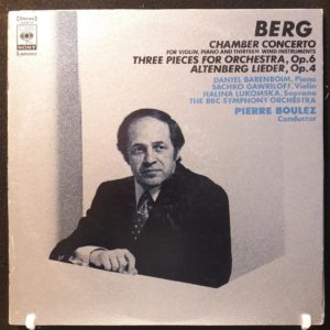 BERG.BOULEZ - CHAMBER CONCERTO.THREE PIECES FOR ORCHESTRA