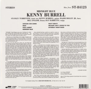 KENNY BURRELL - MIDNIGHT BLUE - Görsel 2