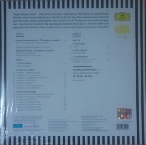 BERNSTEIN.SIMON RATTLE - SYMPHONY NO. 2 THE AGE OF ANXIETY - Görsel 2