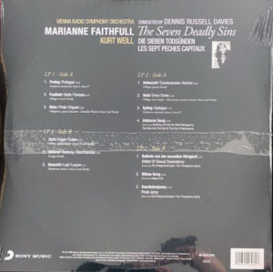 MARIANNE FAITHFULL.KURT WEILL - SEVEN DEADLY SINS - Görsel 2