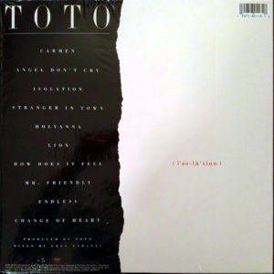 TOTO - ISOLATION - Görsel 2