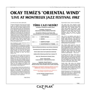 OKAY TEMİZ - ORIENTAL WIND - LIVE AT MONTREUX JAZZ FESTIVAL 1982 - Görsel 2