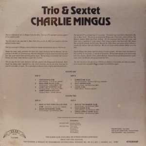 CHARLIE MINGUS - TRIO & SEXTET - Görsel 2