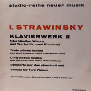 STRAVINSKY - KLAVIERWERK II