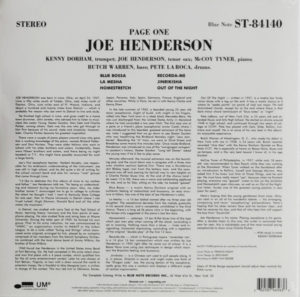 JOE HENDERSON - PAGE ONE - Görsel 2