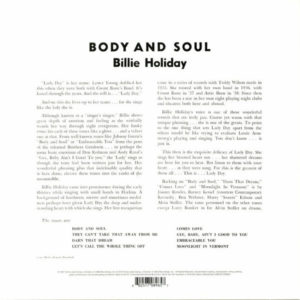BILLIE HOLIDAY - BODY AND SOUL - Görsel 2
