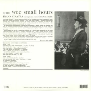 FRANK SINATRA - IN THE WEE SMALL HOURS - Görsel 2
