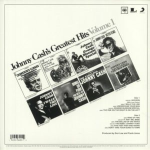 JOHNNY CASH - JOHNNY CASH'S GREATEST HITS VOLUME 1 - Görsel 2