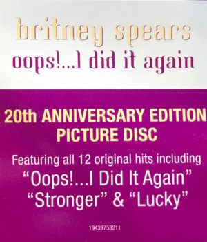 BRITNEY SPEARS - OOPS!... I DID IT AGAIN (PICTURE DISC) - Görsel 3