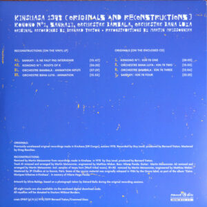 ÇEŞİTLİ SANATÇILAR - KINSHASA 1978 (ORIGINALS AND RECONSTRUCTIONS) - Görsel 2