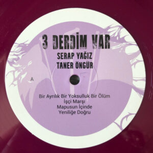 SERAP YAĞIZ - TANER ÖNGÜR - 3 DERDİM VAR (RENKLİ PLAK) - Görsel 3