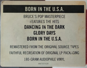 BRUCE SPRINGSTEEN - BORN IN THE U.S.A. - Görsel 3