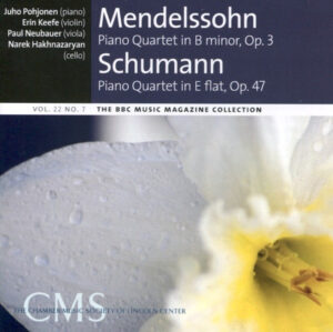 MENDELSSOHN - SCHUMANN - PIANO QUARTET OP. 3 - PIANO QUARTET OP. 47