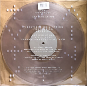 RIVAL CONSOLES - ARTICULATION (RENKLİ PLAK) - Görsel 2