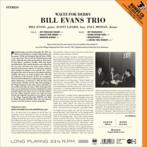 BILL EVANS TRIO - WALTZ FOR DEBBY - Görsel 2