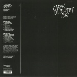 JEAN DUBUFFET - EXPERIENCES MUSICALES DE JEAN DUBUFFET - Görsel 2