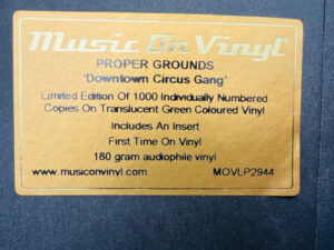 PROPER GROUNDS - DOWNTOWN CIRCUS GANG (RENKLİ PLAK) - Görsel 3