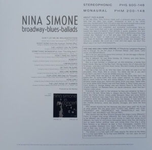 NINA SIMONE - BROADWAY BLUES BALLADS - Görsel 2