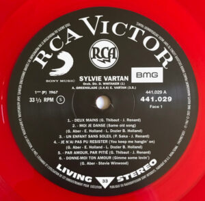 SYLVIE VARTAN - SYLVIE (RENKLİ PLAK) - Görsel 3