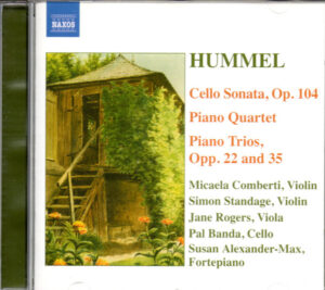 HUMMEL - CELLO SONATA - PIANO QUARTET…