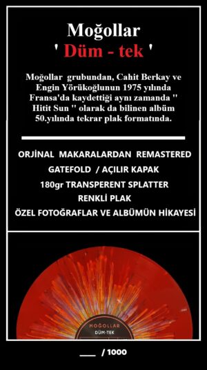 MOĞOLLAR - DÜM TEK (RENKLİ PLAK) - Görsel 3