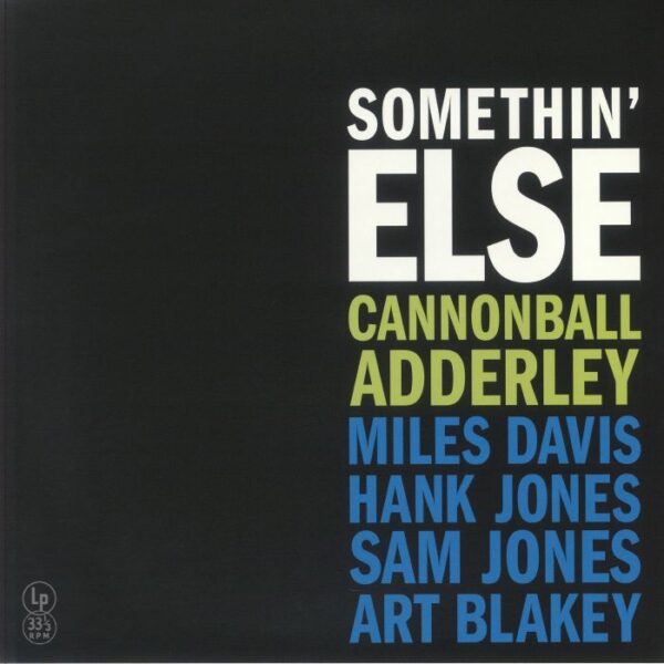 CANNONBALL ADDERLEY - SOMETHIN' ELSE (RENKLİ PLAK) PLAK ÖN