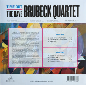 DAVE BRUBECK QUARTET - TIME OUT (RENKLİ PLAK) - Görsel 2