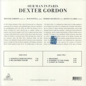 DEXTER GORDON - OUR MAN IN PARIS (RENKLİ PLAK) - Görsel 2